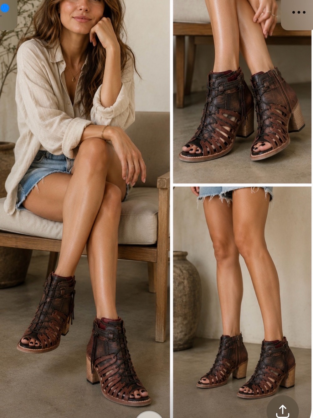 Freebird by Steven Leather Gladiator Sandals – Never Worn